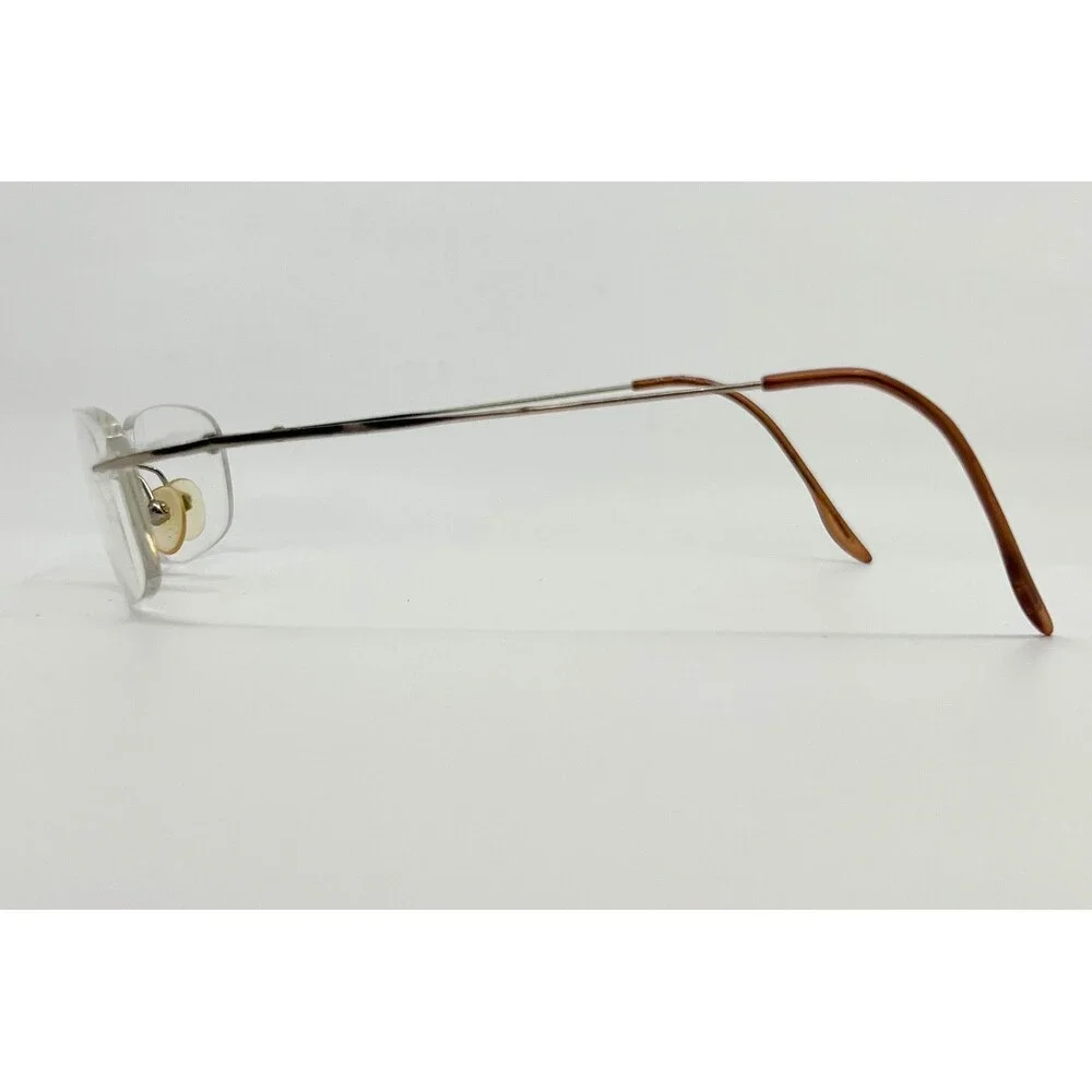 Unbranded Rimless Eyeglasses Frames Unisex Silver Brown 44158